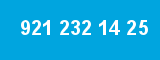 921 232 14 25 921 232 14 25